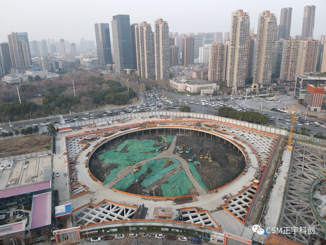 2023完美開端！上海金泰SMC工法鉆機(jī)助力武漢廣電全媒體中心項目